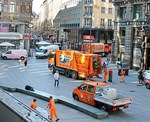 stephansplatz,-acht-uhr-morgens stephansplatz,-acht-uhr-morgens