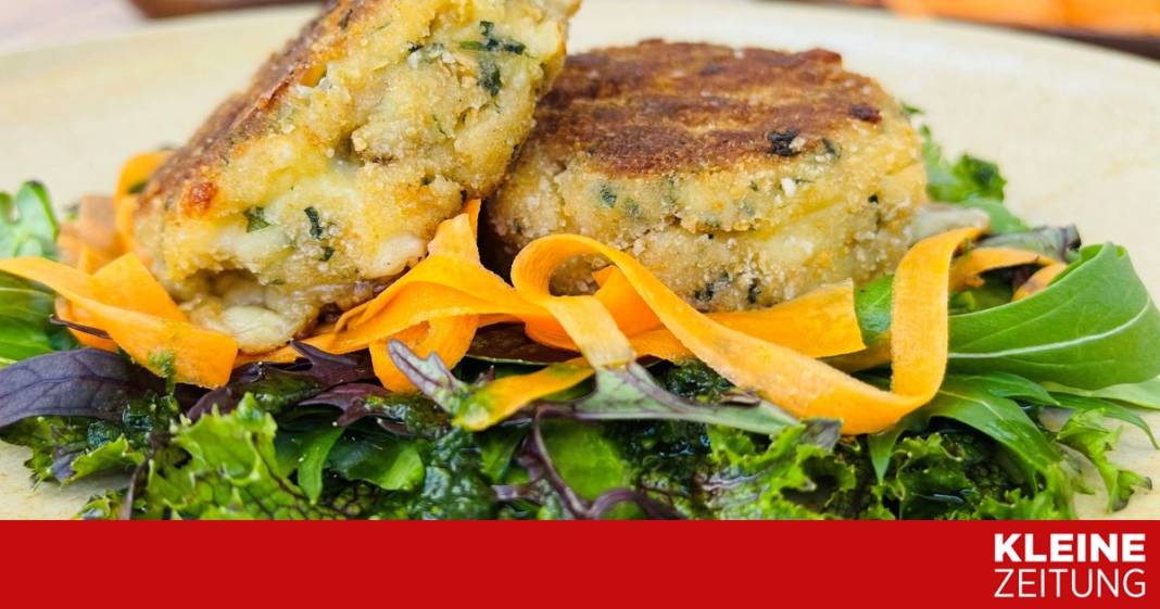 kaspressknoedel-|-asia-salat-|-kraeuterdressing kaspressknoedel-|-asia-salat-|-kraeuterdressing
