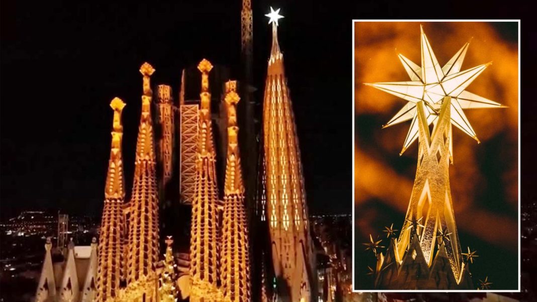wahrzeichen-von-barcelona:-fuenf-tonnen-schwer:-die-sagrada-familia-hat-jetzt-einen-riesigen-leuchtstern wahrzeichen-von-barcelona:-fuenf-tonnen-schwer:-die-sagrada-familia-hat-jetzt-einen-riesigen-leuchtstern