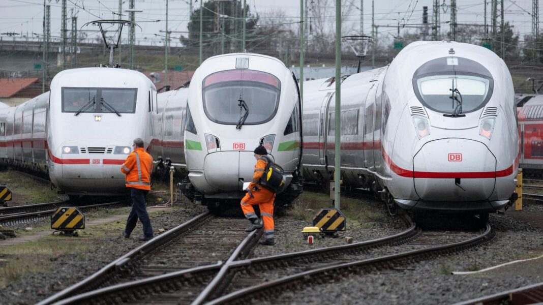wegen-grossstreik:-bahn-stellt-fernverkehr-am-montag-ein-–-flughaefen-frankfurt-und-muenchen-stoppen-betrieb